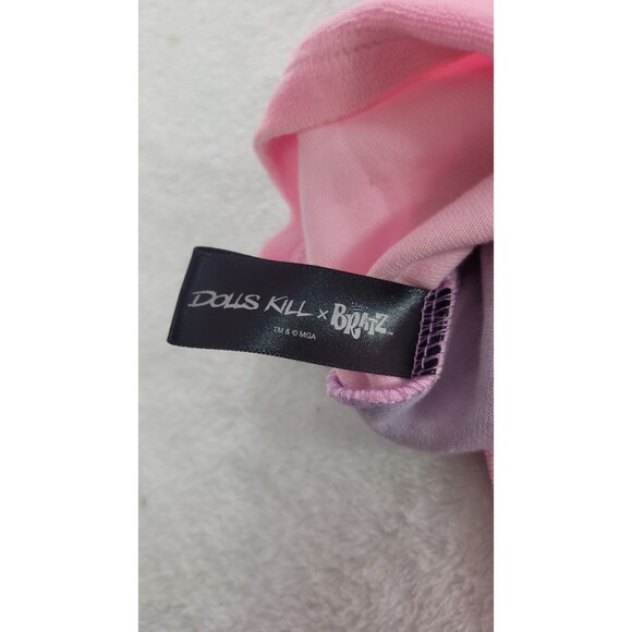 Dolls Kill x Bratz Y2K Pink Purple Velour Mini Slip Dress Size Small Cami - Picture 4 of 8